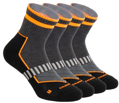 CALZITALY PACK 2-3-6 PAIA Calze Sportive Unisex, Calzini Corti da Corsa, Ciclismo Tennis Padel Trekking Escursionismo, Calzini Running Lunghi, 100% Made in Italy (43-46, 2 Paia Corti: Arancio)