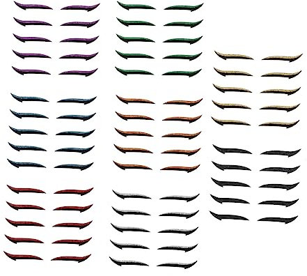 TOVINANNA 40pares Pegatinas Delineador De Ojos Reutilizables De Tiras Invisibles Para Párpados Ocho Mezclados Para Tipos De Maquillaje y Formas De Ojos