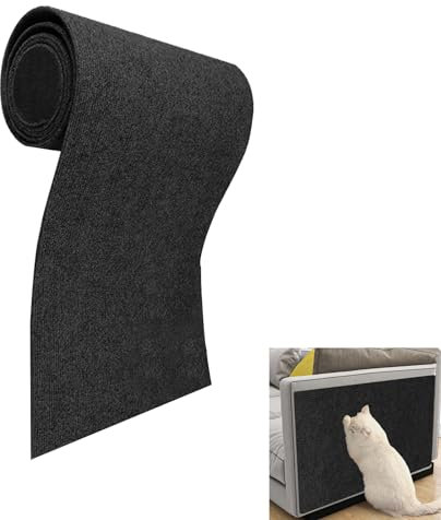 Toseky Trimmbarer Selbstklebend Kratzteppich Katzen Wand Cat Scratching Mat Kratzmatte Katze Katzenkratzbretter Kratzschutz für die Couch Teppich Matte Pad Katzenkratzbretter für Katzenregale, Bäume