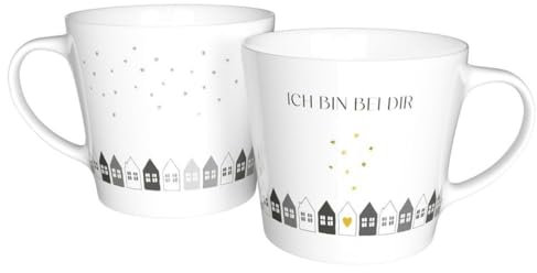 Ich bin bei dir - Tasse: Tasse mit Gold