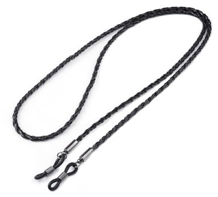 KWJNH Woman Sunglasses Chain PU Twist Leather Rope Chain Multicolor Reading Glasses Outdoor Eyeglass Sports Accessories