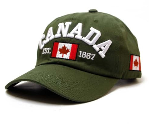 2024 New - Kanada Baseball Cap Canada Day Embroidered Maple Leaf Flag Adjustable Hat Baseball Cap Deep, AG, Einheitsgröße