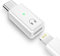 TiMOVO USB C auf Lightning Audio Adapter, Typ C Stecker auf Lightning Kopfhörer Kopfhörerbuchse Konverter für i-Phone 15/16 Serie, i-Pad Pro/Air,Galaxy S24,Nicht zum Aufladen und Datenübertragung-Weiß