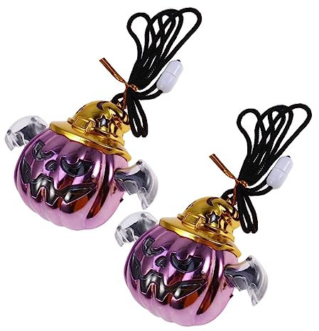 BCOATH 3stücke Halloween Leuchtende Kürbis-laternen Halskette Für Junge Mädchen Spaß Pendant Für Kostümpartys Und Feiern Für Halloween Und Veranstaltungen