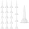 sourcing map 20pcs Caulking Nozzles Cones Nozzles Reusable Caulk Nozzle Tips Set for Epoxy Applicator Universal Sausage Caulking Gun