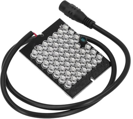 Panneau Lumineux de Caméra Infrarouge LED pour Caméra Infrarouge 940 Nm, Panneau Lumineux de Caméra 940 Nm, 48 LED, Lumière Auxiliaire de Nuit DC 12 V, Intérieur adapté pour Une