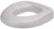 Toilet Seat Riser, Reusable Washable Elevated Toilet Seat for Seniors, Soft Comfort Warm Raised Toilet Seat Cushion and Seat Cover for Home (Gray)