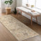 BEIMO Teppich Läufer Flur 80x300cm, Langer Vintage Boho Teppich Küche Waschbar rutschfest, Küchenläufer für Flur, Küche, Korridor, Schlafzimmer, Wohnzimmer, Beige