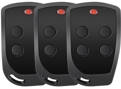 Vario 4U Mando a Distancia para Puerta de Garaje y persiana Enrollable Frecuencia de 4 Botones 433MHz (3 Pieza)