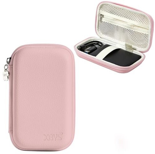 Linpr Custodia Rigida Antishock per Hard Disk Esterno 2,5 | Case Protettiva per Sandisk Extreme PRO/SSD 1TB/2TB, WD Elements, HDD Esterno Compatibile con SSD Esterno, Custodia Hard Disk (Rosa)