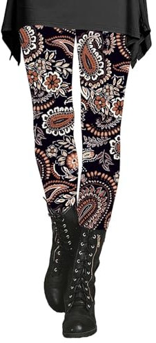 IUYTYSER Damen Leggings - Lang Dünne Stoffhose Shape Hose Bauchweg Gerippt Yoga High Waist Silber Mädchen Sportleggins Beige Zumba