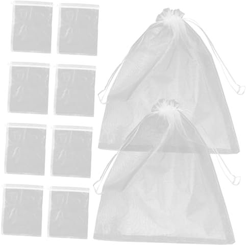 SEWOART 10stücke Große Aufbewahrungstaschen Für Spielzeug Atmungsaktive Mesh-taschen Für Plüschtiere Mit Kordelzugverschluss Stilvolle Organizer Für Kinderzimmer