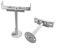 Height Adjustable Aluminum Radiator Feet, 2 Pack for Vertical Positioning (Adjustable 26-31 cm)