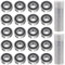XSHAO® 20 Stk Kugellager 12x28x8 mm, Bearing 6001 2RS Doppelt Geschützte Rillenkugellager für DIY/Drehbänke/Motoren/ 3D-Drucker/Fräsmaschinen/Verschiedene Mechanische Geräte