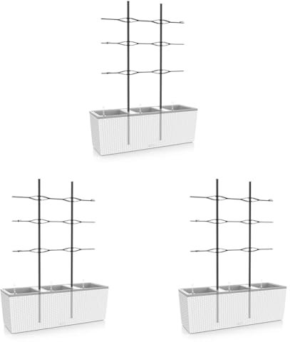 Lechuza – Treillis d'Exterieur pour modèle Trio – Coloris Noir – 86 x 135 cm (Lot de 3)