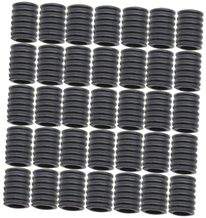 GANAZONO 200 Stück Maskenverstellbare Silikon Anti rutsch Ohrenschoner Kordelstopper Schwarz für Sport und Outdoor Aktivitäten