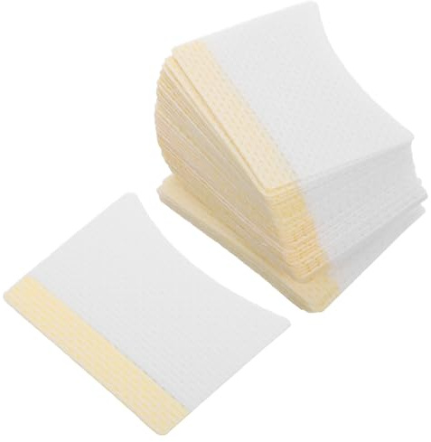 LOORGVEL 40 Stück Fusselfreie Wimpernverlängerung Reinigungspads aus Vliesstoff Sanfte Makeup Entferner Wattepads für Empfindliche Augen Hautschonende Abschminkpads für Wimpernverlängerung