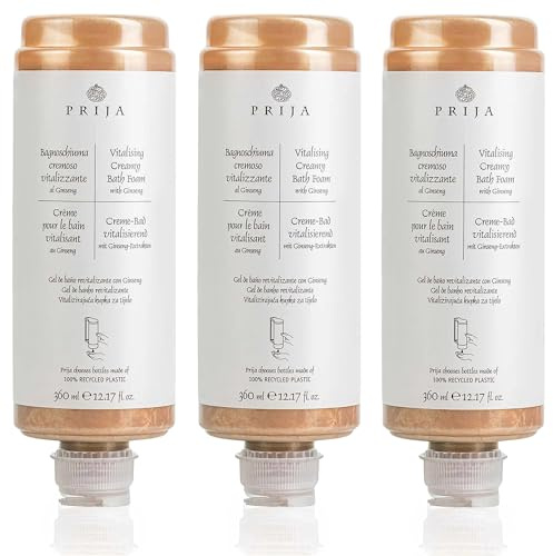 PRIJA Badezusatz mit Goldpartikeln und Ginseng, 360 ml (3x360ml, Ginseng)