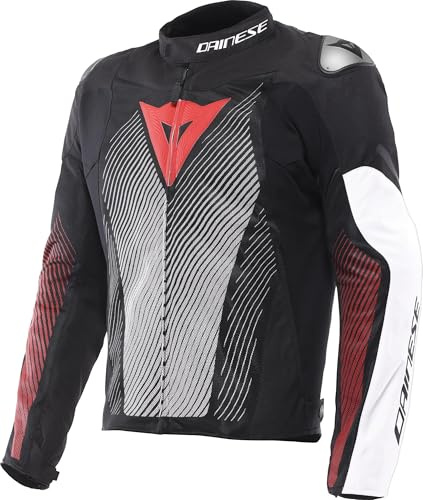 Dainese Ventar Air Motorrad Textiljacke, schwarz/weiß/rot, 52