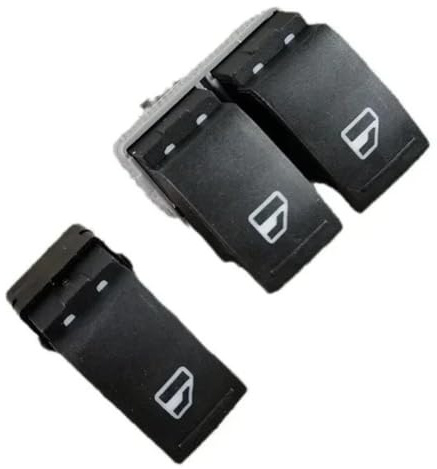 7E0959855A 7E0959855 Interruptor Elevalunas Electrico regiones | Para VW Para Transporter T5 T6 Interruptor Ventana Conductor Pasajero(1 JUEGO)