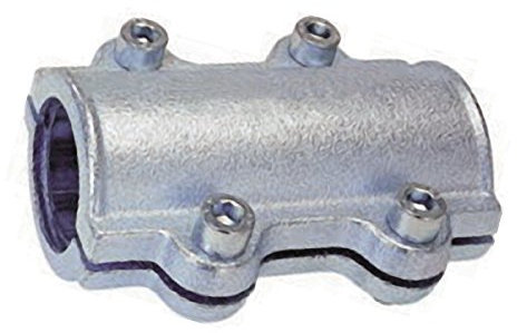 Gebo Dichtschelle für Stahlrohr 1 1/4 Zoll, Typ DS, Reparaturschelle, zum Abdichten, 42,4 mm, Temperguss, verzinkt, 13033 2