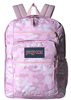 JANSPORT Big Student Laptop Backpack for College Students, Teens, Cotton Candy Camo Computer Bag with 2 Compartments, Ergonomic Shoulder Straps, 15” Laptop Sleeve, Haul Handle