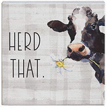 Simply Said, INC Kleines Talkschild aus Holz, 13 cm, Herd That