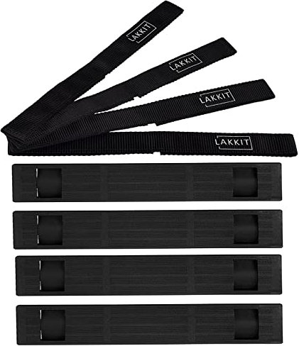 LAKKIT Hoverboard Sitzbefestigungsgurte Verstellbare Ersatzgurte für Hoverboard Gocart Self Balancing Scooter 4 Paar mit 8 Protektoren