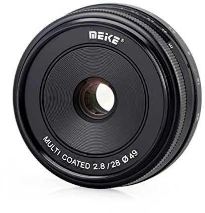 Obiettivo Meike 28 mm F2.8 per Micro 4/3, multicoated