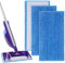 Vicloon Mop Pads for Flash Powermop, 3 Pack Reusable Microfiber Mop Pad, Microfiber Mops Cloth, Replacement Mops Cleaing Pads Suitable for Most Wet and Dry - Blue