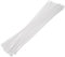 sourcing map Kabelbinder, 8 mm x 600 mm, lang, Nylon, selbstsichernd, für Drahtmanagement, Weiß, 50 Stück