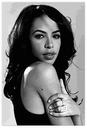 GUyfam Amerikanische Sängerin R&B Aaliyah Schwarz-Weiß-Poster auf Leinwand, Schlafzimmer, Dekoration, Sport, Landschaft, Büro, Raumdekoration, Geschenk, 30 x 45 cm