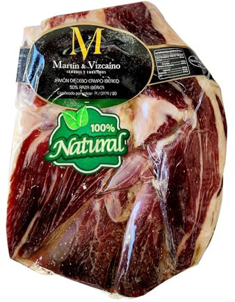 2.5 Kg Boneless Iberico Ham Shoulder Pata Negra - from Free Range Iberico Pigs Raised in Dehesas and 100% Natural Curation Process - Spanish Jamon Iberico - Paleta Iberica Deshuesada
