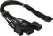 Inter-Tech Adapter GPU-02 (12+4pin auf 3x8pin PCIe, 34cm) für Grafikkarten mit 12VHPWR Anschluss an PCIe 8pin Anschlüssen