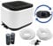 YQMIGU Small Aquarium Air Pump Quiet for Fish Tank 300 Gallon,2 Air Outlets Silent Powerful Adjustable Aerator Pump for Livewell 190GPH 5W, Including Cylindrical Air Stones, Tubing, and Check Valve