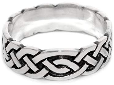 Generisch Freundschafts-Ring DORIAN 6 mm Keltische Welten Keltischer-Knoten-Ring 925 Sterlingsilber (48 (15))