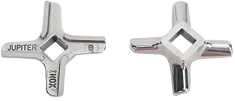 Couteau pour Hachoir à Viande Lames de Hachoir en Acier Inoxydable Remplacement de Lames de Hachoir de Broyeur Cuisine Broyeur de Viande Accessoires