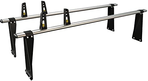 Van Guard Roof Rack for Ford Transit (MK6/7 2000-2014) 2 Roof Bars + 4 Load Stops [Only Suitable for High Roof Models] - Ulti Bar - VG154-2