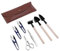 ZELAR MADE Bonsai-Set, 8-teilig, inkl. Gartenschere, Faltschere, Mini-Rechen, Knospe und Blattschneider