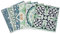 PLAGE Smooth - Tiles Fliesen Sticker Zementfliesen Evora [6 Bogen 15 x 15 cm x 5.90’’ ], Vinyl, Green, 15 x 0,1 x 15 cm