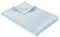 WOHNWOHL® Tagesdecke (150x200cm) • Leichte Waffelpique Decke • 100% Baumwolle • Sommerdecke • Sofa-Decke • Pflegeleichte Wohndecke • Überwurfdecke • Baumwolldecke • Farbe: Hellblau