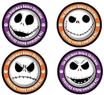 Nightmare Before Christmas Jack Skellington Ensemble de 4 sous-Verres Multicolore Taille Unique