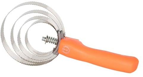 Imperial Riding Metall-Federstriegel IRH, robuster Federstriegel aus Metall zur Entfernung von losem Haar und grobem Schmutz, effektive Fellreinigung & stylischer Stall-Look, Neon Orange