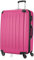 HAUPTSTADTKOFFER - SPREE - Großer Hartschalen-Koffer Trolley Rollkoffer Reisekoffer, 4 Doppel-Rollen, 75 cm, 119 L, Magenta