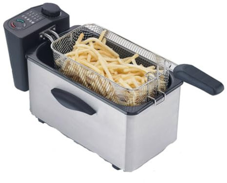 Comelec FR-307 Freidora, 3.3 l, inox, 2000 w