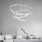 2130 White 40x60x80 cm LED Deckenleuchte Pendelleuchte ,Hängelampe mit Fernbedienung Lichtfarbe warmweiß neutralweiß bis kaltweiß stufenlos einstellbar ,dimmbar Lampen ,Leuchte, Beleuchtung
