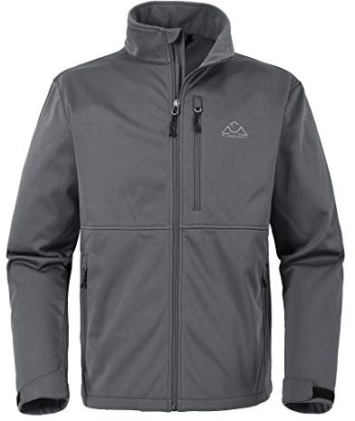 donhobo Giacca softshell da uomo con fodera interna in pile, impermeabile, antivento, funzionale, per le mezze stagioni, escursioni, sport, tempo libero