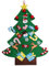 2.9ft Bricolage Feutre Arbre de Noël pour Les Enfants avec 26 pièces décorations murales suspendues Arbre de Noël
