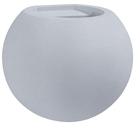 Paco Home Wandleuchte Innen Wandlampe Flur Lampe Rund Indirektes Licht Up Down Effekt G9 Gemütliche Atmosphäre, Leuchtmittel: ohne Leuchtmittel, Farbe: Beton-Grau