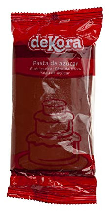Dekora - Fondant Icing Brown for Cake Decorating - Modelling Sugar Paste for Cakes & Cupcakes - Ready to Roll - Smooth Texture, Easy to Use - Coloured Icing Sugarpaste - 250 g